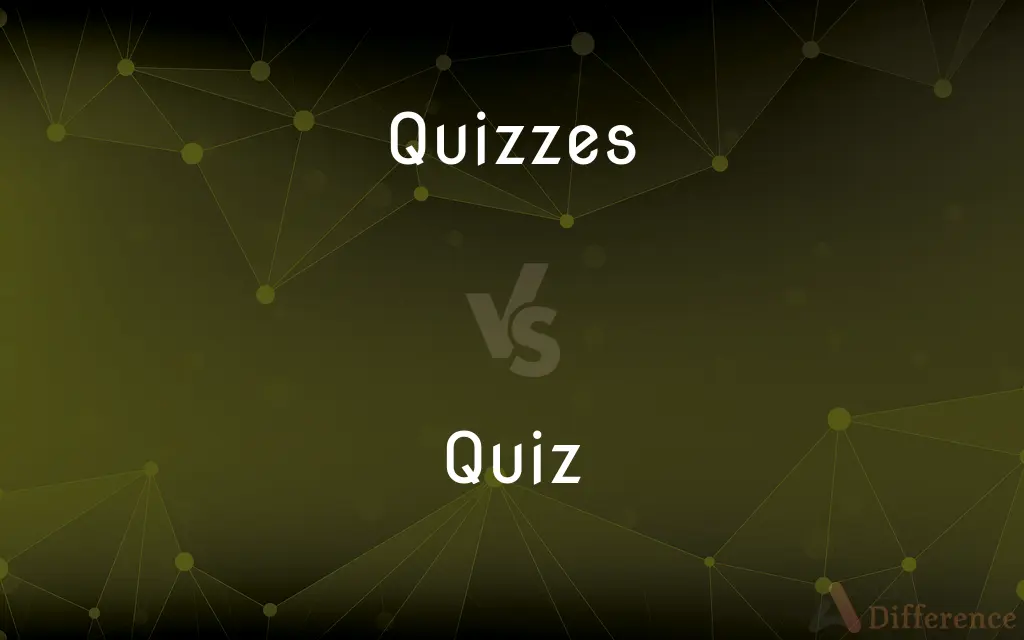 Quizzes vs. Quiz — What's the Difference?