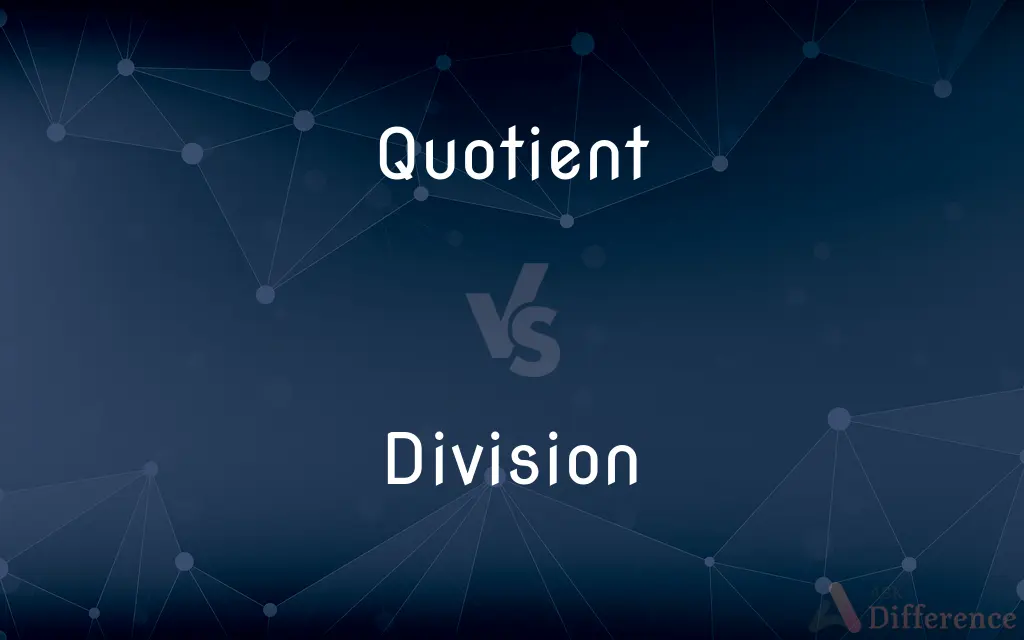 Quotient vs. Division — What's the Difference?
