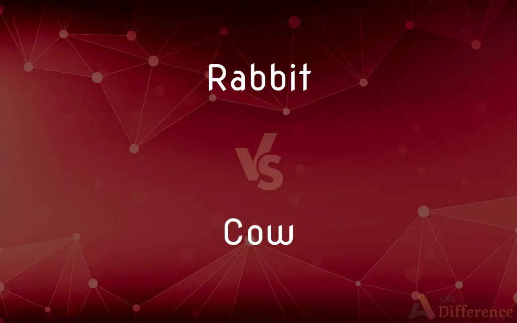 Rabbit vs. Cow — What's the Difference?