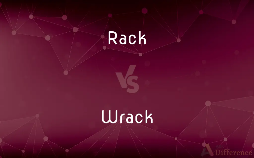Rack vs. Wrack — What's the Difference?