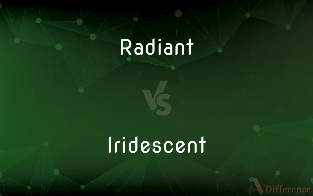 Radiant vs. Iridescent — What's the Difference?