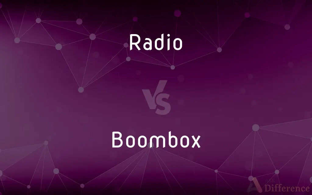 Radio vs. Boombox — What's the Difference?
