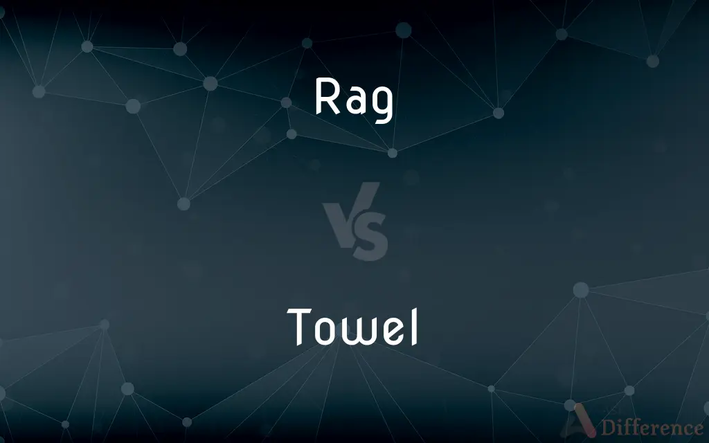 Rag vs. Towel — What's the Difference?