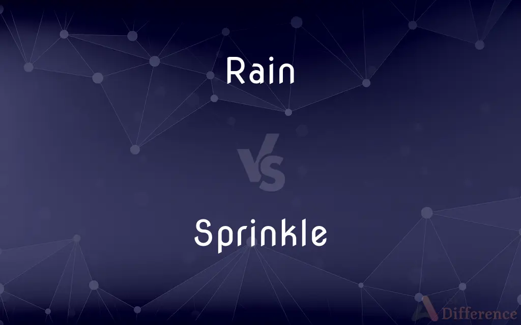 Rain vs. Sprinkle — What's the Difference?