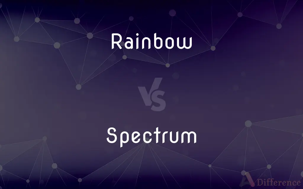 Rainbow vs. Spectrum — What's the Difference?