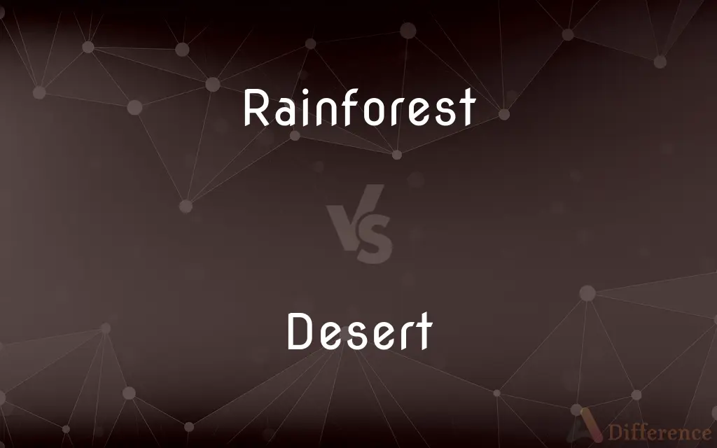 Rainforest vs. Desert — What's the Difference?