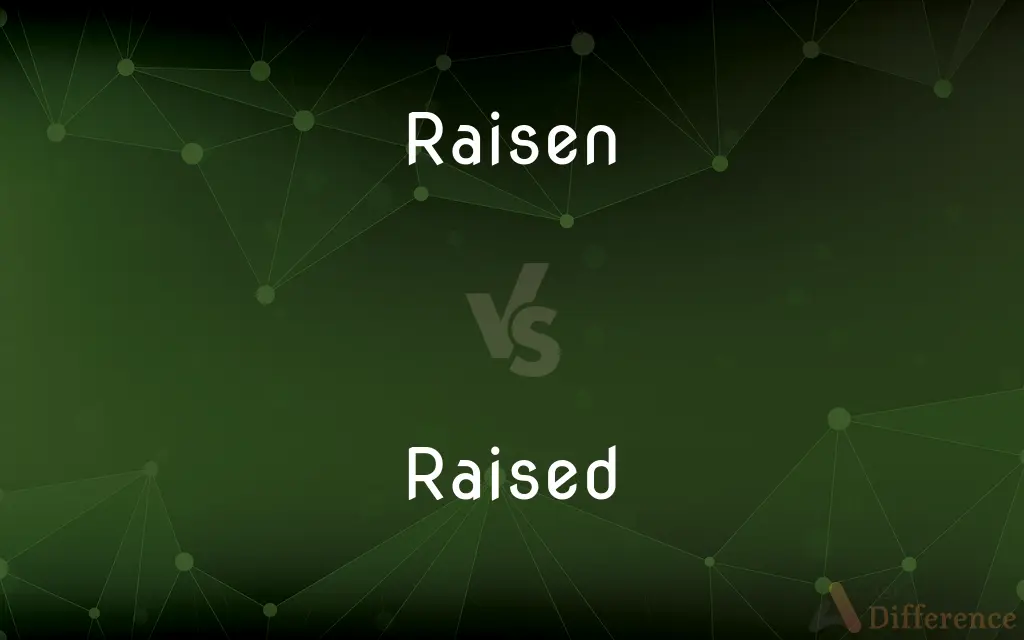 Raisen vs. Raised — What's the Difference?