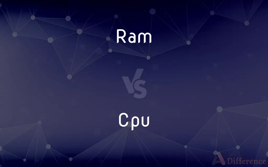RAM vs. CPU — What's the Difference?
