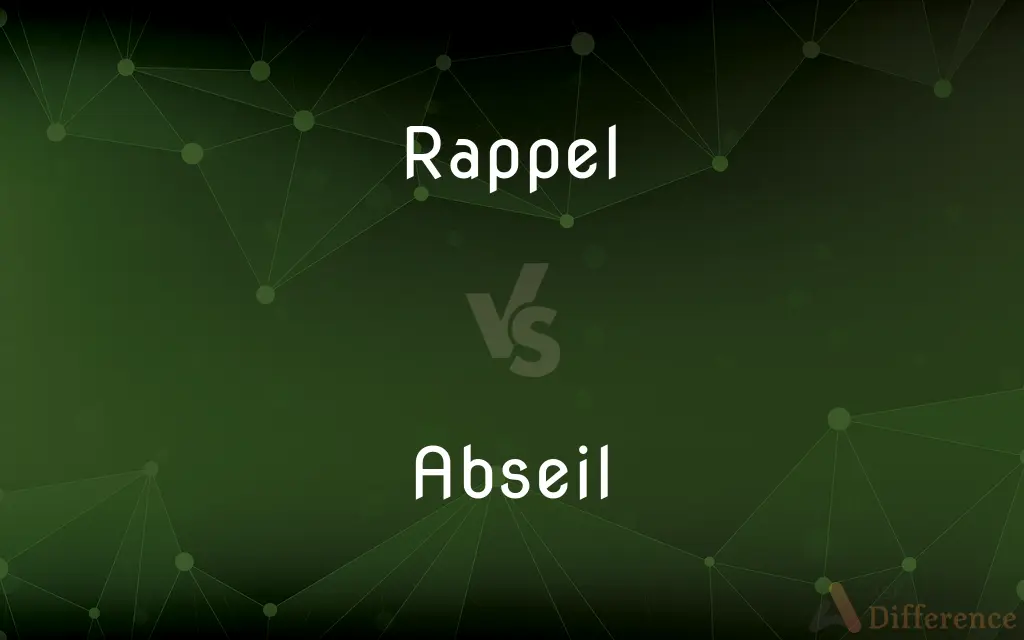 Rappel vs. Abseil — What's the Difference?