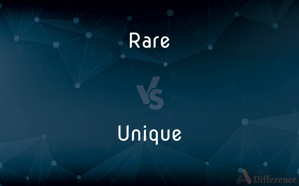 Rare vs. Unique — What's the Difference?