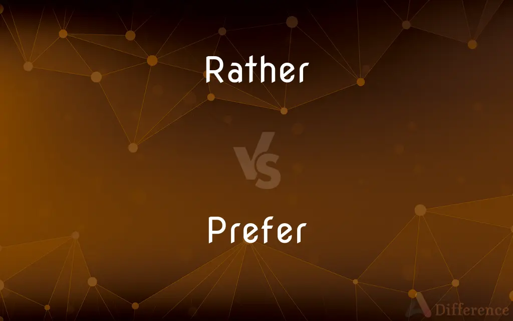 Rather vs. Prefer — What's the Difference?
