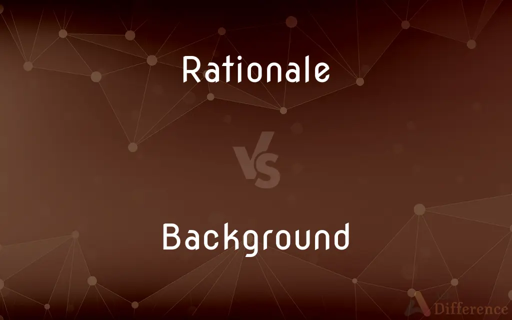 Rationale vs. Background — What's the Difference?