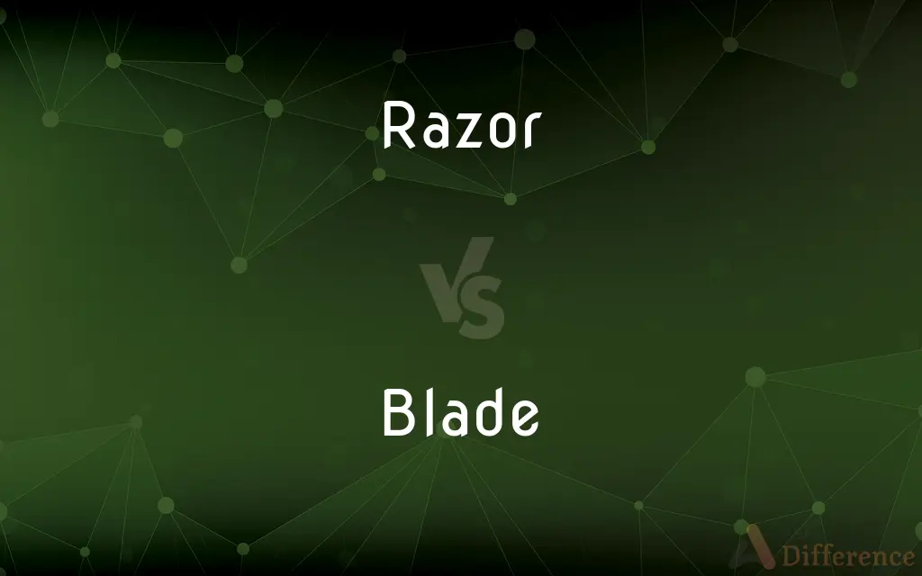 Razor vs. Blade — What's the Difference?
