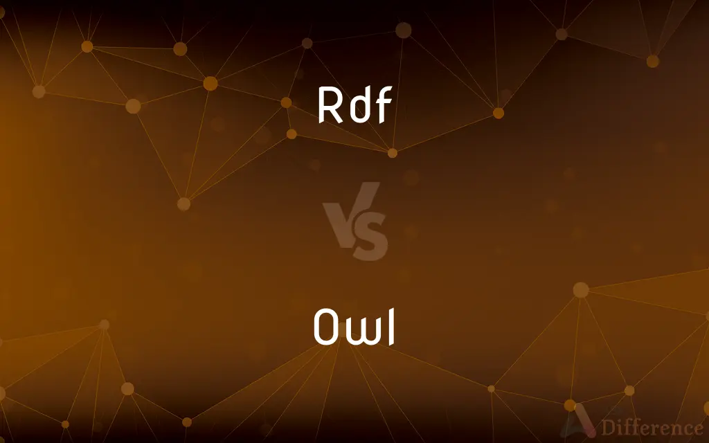 RDF vs. OWL — What's the Difference?