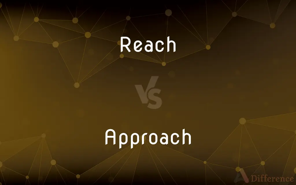 Reach vs. Approach — What's the Difference?