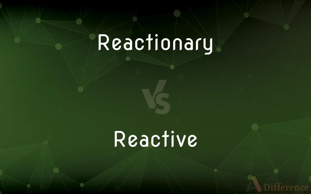 Reactionary vs. Reactive — What's the Difference?