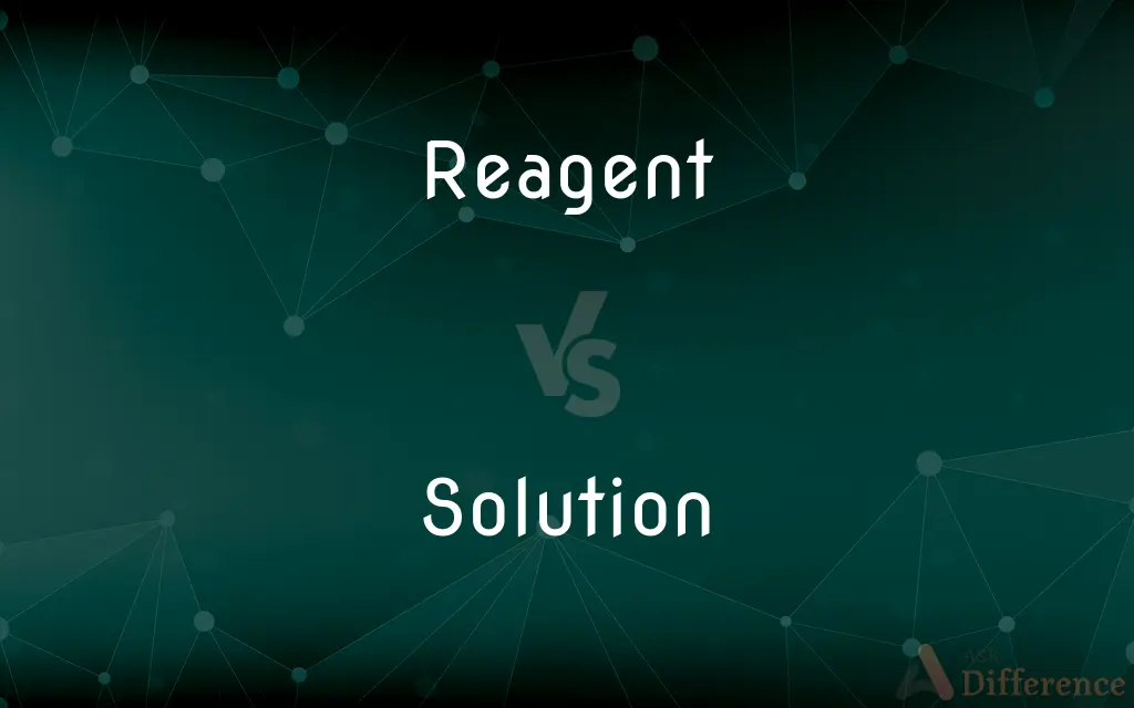 Reagent vs. Solution — What's the Difference?
