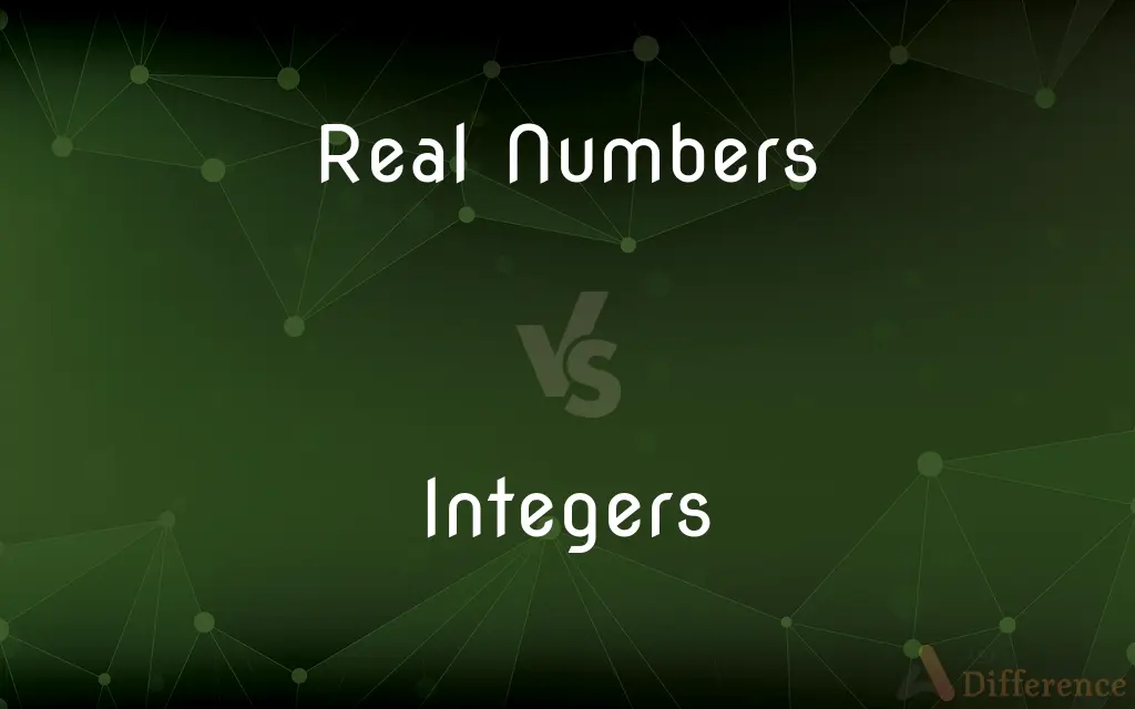 Real Numbers vs. Integers — What's the Difference?