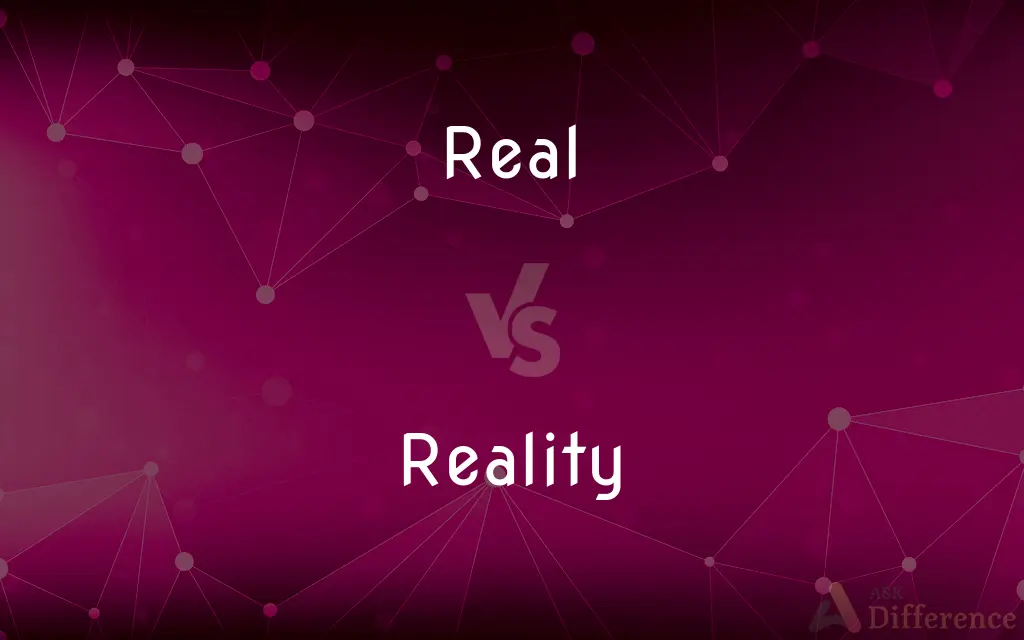Real vs. Reality — What's the Difference?