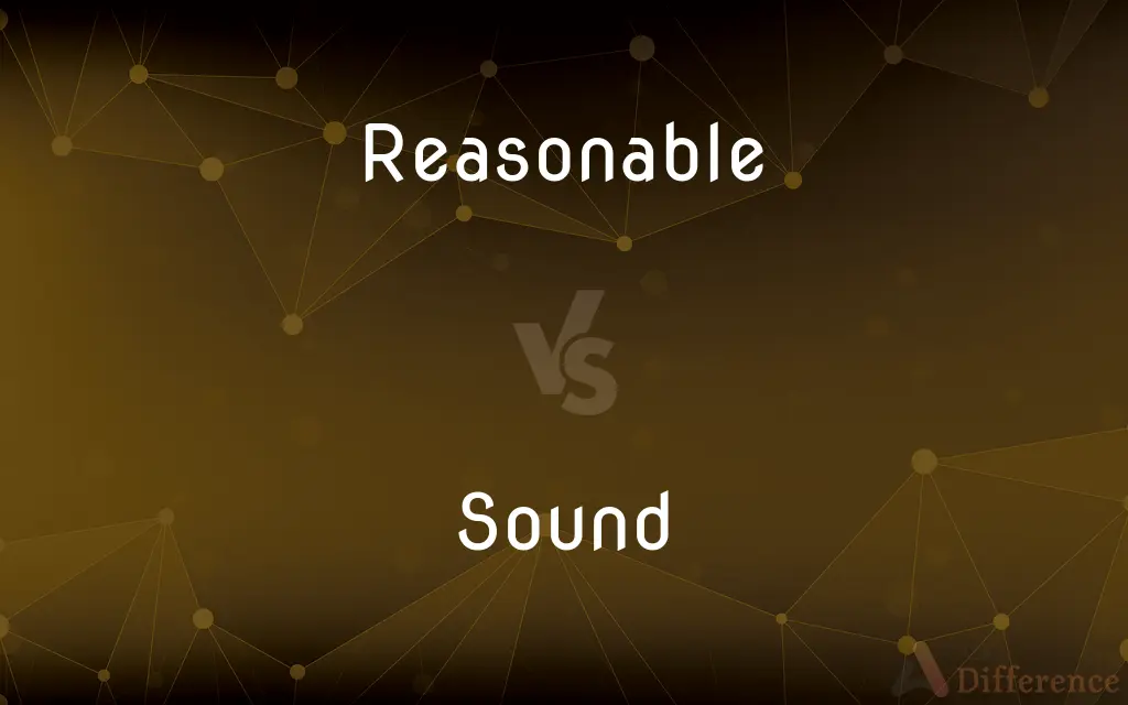 Reasonable vs. Sound — What's the Difference?