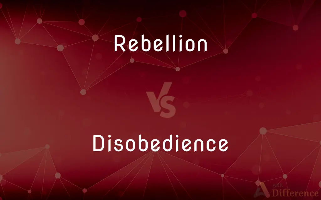 Rebellion vs. Disobedience — What's the Difference?