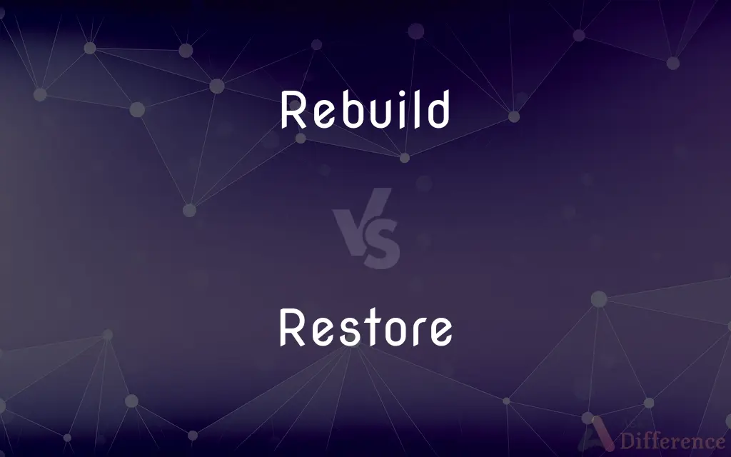 Rebuild vs. Restore — What's the Difference?