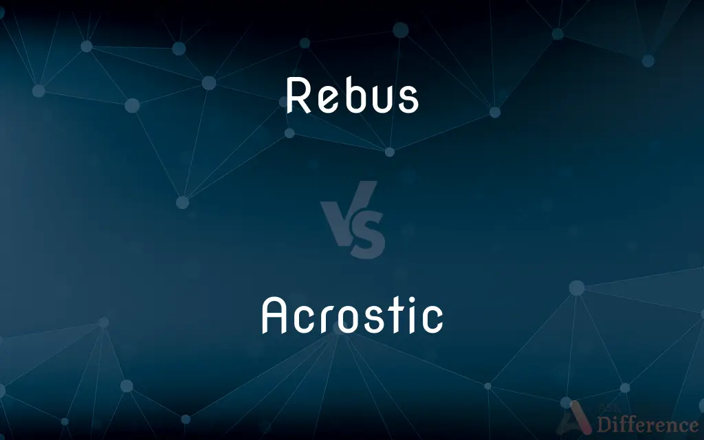 Rebus vs. Acrostic — What's the Difference?