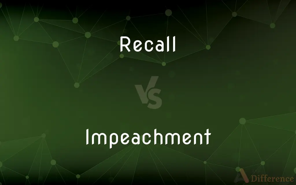 Recall vs. Impeachment — What's the Difference?