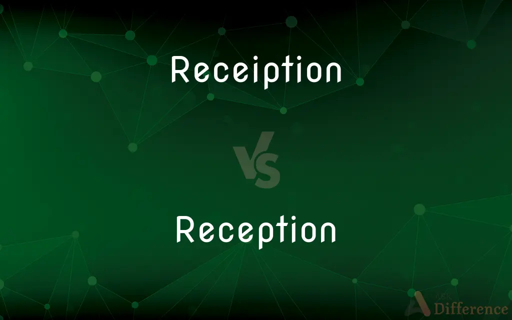 Receiption vs. Reception — Which is Correct Spelling?