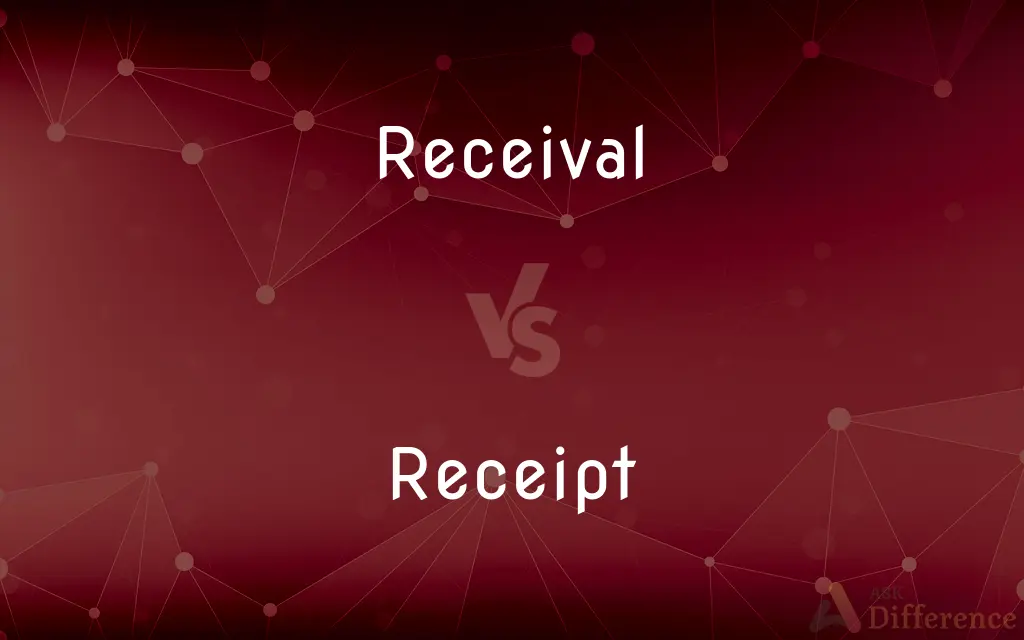 Receival vs. Receipt — What's the Difference?