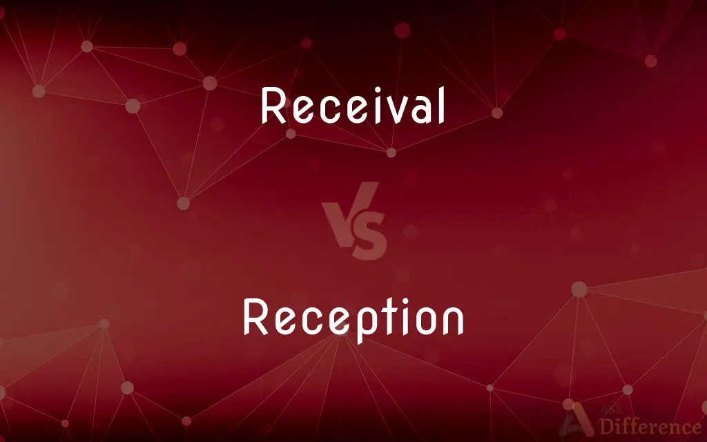 Receival vs. Reception — What's the Difference?