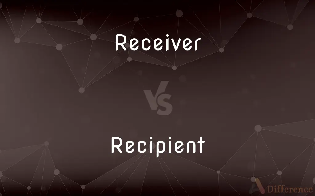 Receiver vs. Recipient — What's the Difference?
