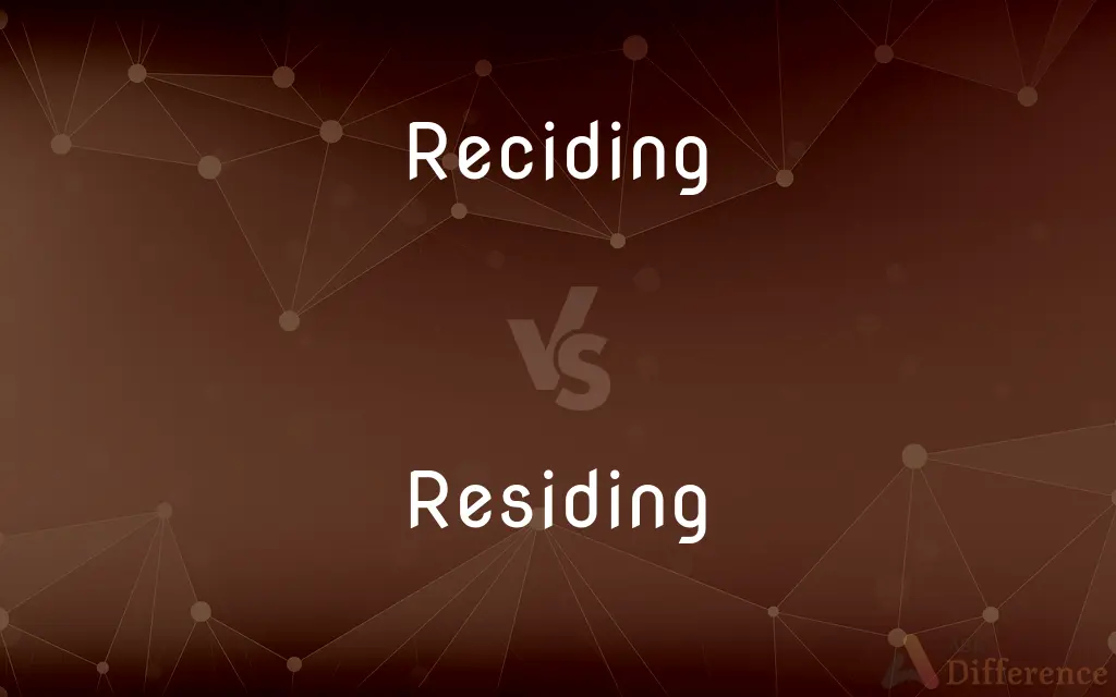 Reciding vs. Residing — Which is Correct Spelling?