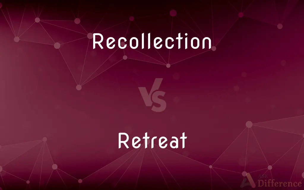 Recollection vs. Retreat — What's the Difference?