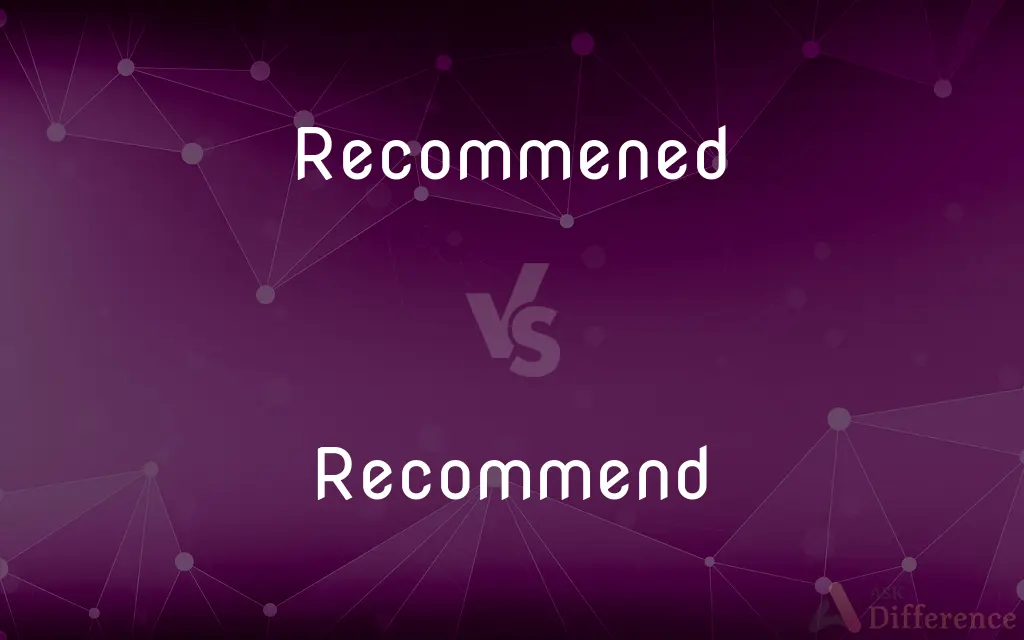 Recommened vs. Recommend — Which is Correct Spelling?