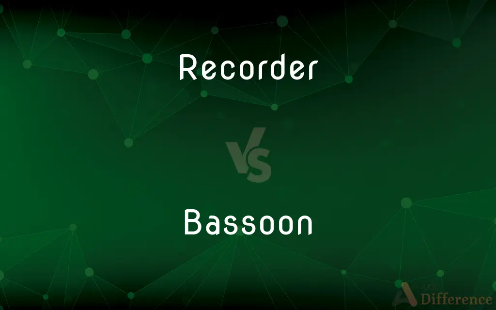 Recorder vs. Bassoon — What's the Difference?