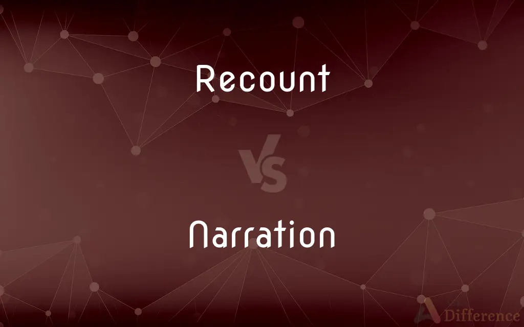 Recount vs. Narration — What's the Difference?