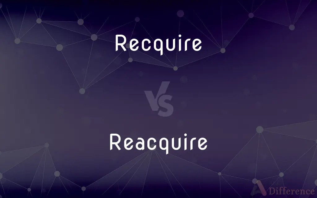 Recquire vs. Reacquire — Which is Correct Spelling?