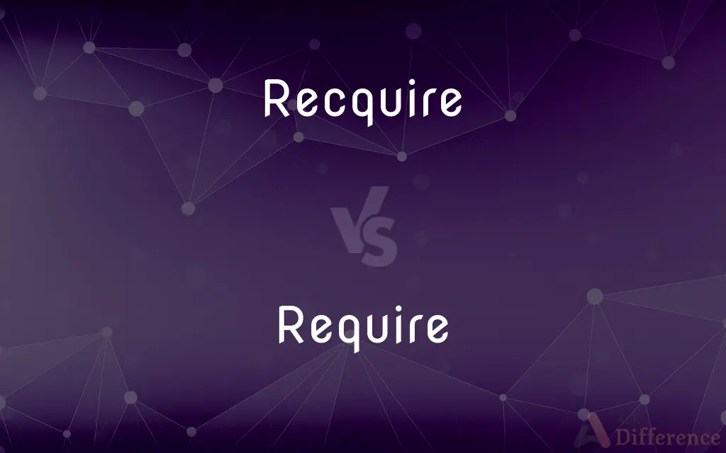 Recquire vs. Require — Which is Correct Spelling?