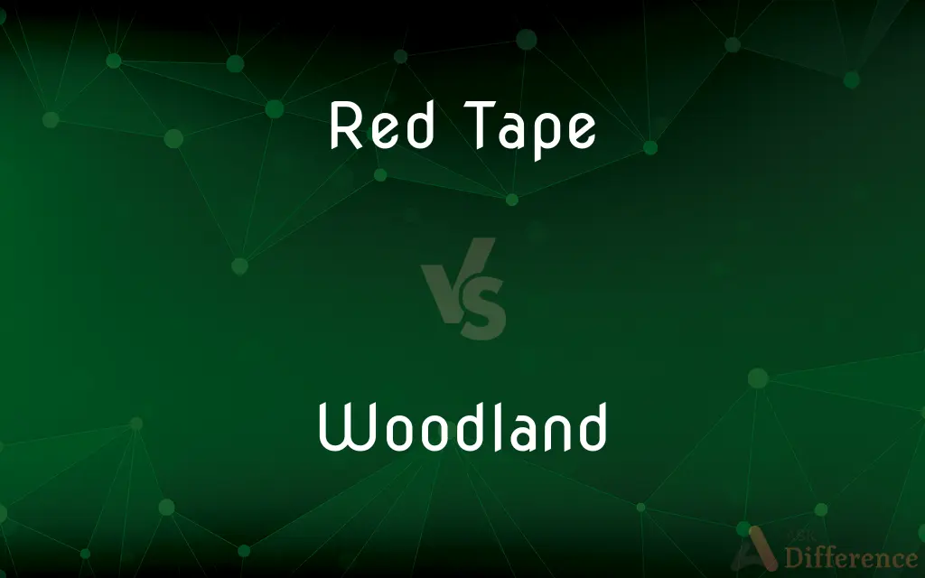 Red Tape vs. Woodland — What's the Difference?