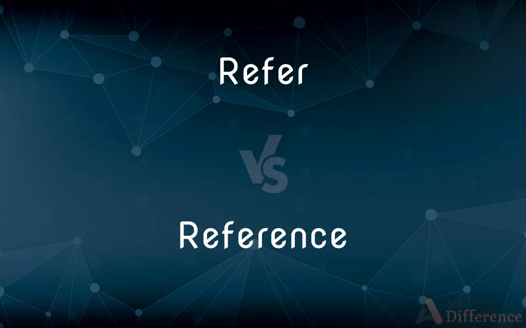 Refer vs. Reference — What's the Difference?