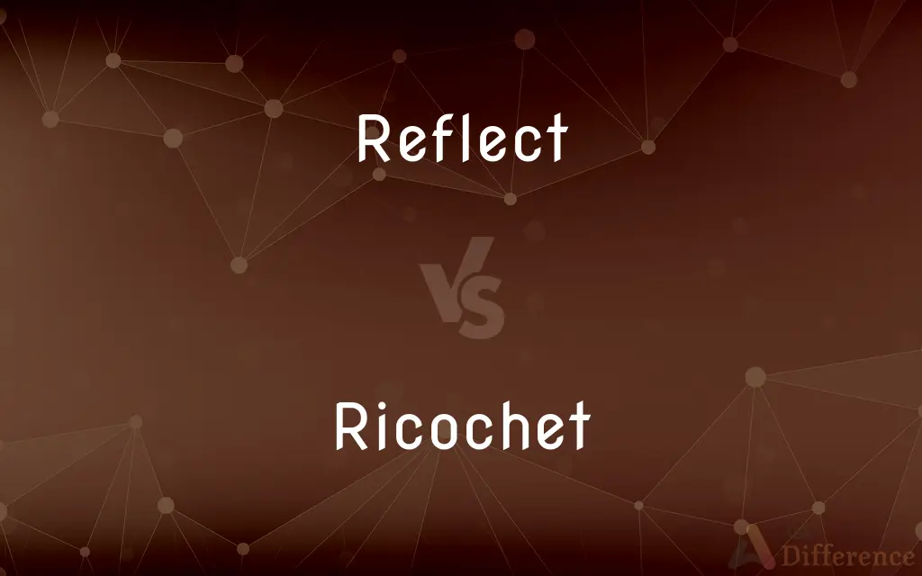 Reflect vs. Ricochet — What's the Difference?