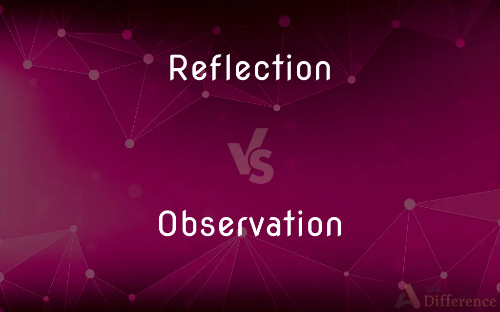 Reflection vs. Observation — What's the Difference?