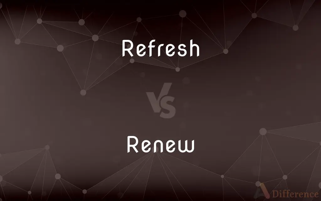 Refresh vs. Renew — What's the Difference?
