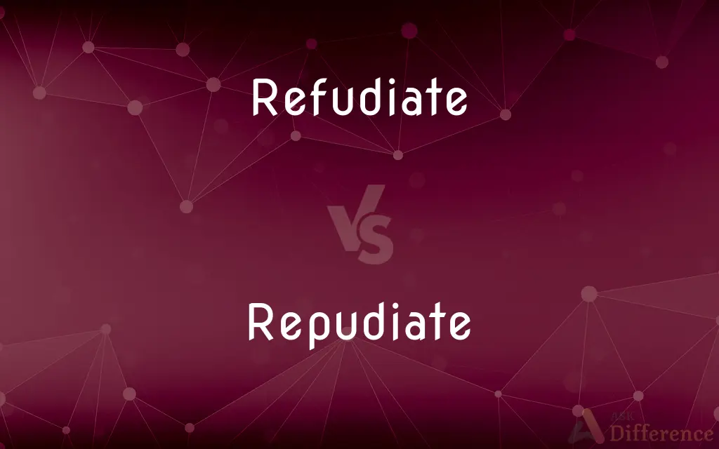 Refudiate vs. Repudiate — What's the Difference?