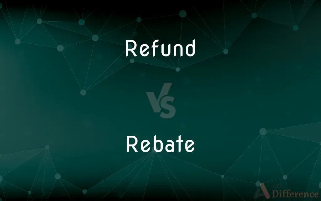Refund vs. Rebate — What's the Difference?