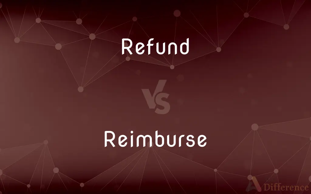 Refund vs. Reimburse — What's the Difference?