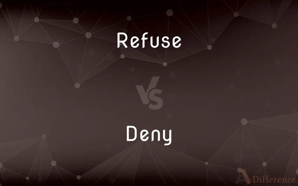 Refuse vs. Deny — What's the Difference?