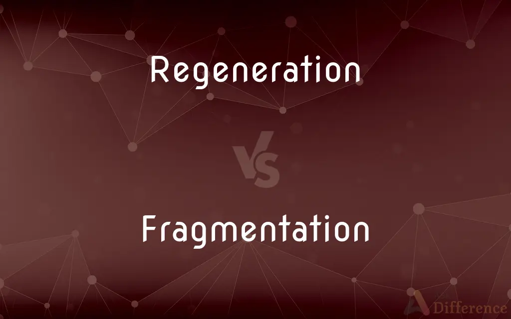 Regeneration vs. Fragmentation — What's the Difference?