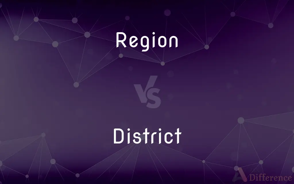 Region vs. District — What's the Difference?